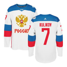 Russia Team 2016 World Cup of Hockey #7 Dmitry Kulikov White Premier Jersey