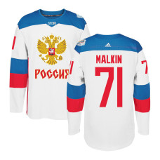 Russia Team 2016 World Cup of Hockey #71 Evgeni Malkin White Premier Jersey