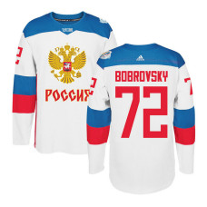 Russia Team 2016 World Cup of Hockey #72 Seregi Bobrovsky White Premier Jersey