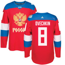 Russia Team 2016 World Cup of Hockey #8 Alex Ovechkin Red Premier Jersey