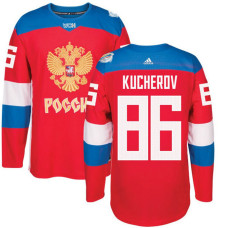 Russia Team 2016 World Cup of Hockey #86 Nikita Kucherov Red Premier Jersey