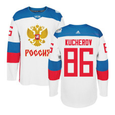 Russia Team 2016 World Cup of Hockey #86 Nikita Kucherov White Premier Jersey