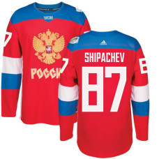 Russia Team 2016 World Cup of Hockey #87 Vadim Shipachev Red Premier Jersey