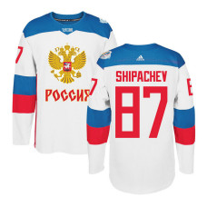 Russia Team 2016 World Cup of Hockey #87 Vadim Shipachev White Premier Jersey