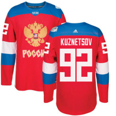 Russia Team 2016 World Cup of Hockey #92 Evgeny Kuznetsov Red Premier Jersey