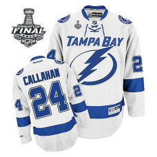 Tampa Bay Lightning Ryan Callahan #24 White 2015 Stanley Cup Away Jersey