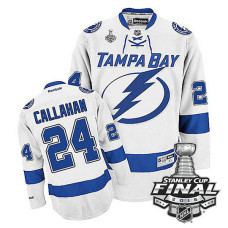 Tampa Bay Lightning Ryan Callahan #24 White 2016 Stanley Cup Away Finals Jersey