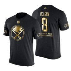 Buffalo Sabres Casey Nelson Gold Limited with Message T-Shirt Black