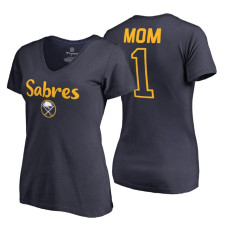 Buffalo Sabres 2018 Fanatics Mother's Day Number 1 Mom T-Shirt Navy