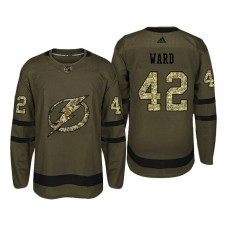 San Jose Sharks #42 Joel Ward Camo Salute To Service Jersey