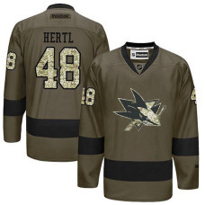 San Jose Sharks Tomas Hertl #48 Green Camo Player Jersey