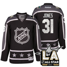 San Jose Sharks Martin Jones #31 Black La Kings All Star Jersey