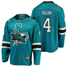 San Jose Sharks #4 Breakaway Player Brenden Dillon Jersey Teal