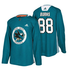 San Jose Sharks #88 Teal New Season Practice Brent Burns Jersey