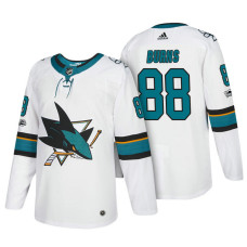 San Jose Sharks #88 Brent Burns White 2018 New Season Team Road Jersey