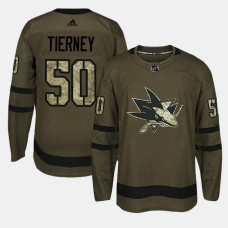 San Jose Sharks #50 Camo Salute To Service Chris Tierney Jersey