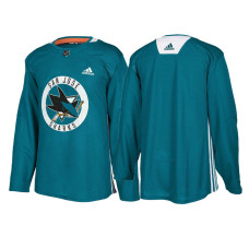 San Jose Sharks Teal Adidas Authentic Practice Jersey