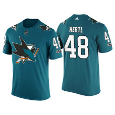 San Jose Sharks Teal Tomas Hertl #48 2018 Adidas New Season Shirsey T-shirt