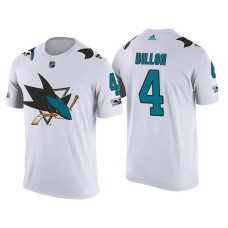 San Jose Sharks White Brenden Dillon #4 2018 Adidas New Season Shirsey T-shirt