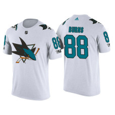 San Jose Sharks White Brent Burns #88 2018 Adidas New Season Shirsey T-shirt