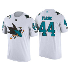 San Jose Sharks White Marc-Edouard Vlasic #44 2018 Adidas New Season Shirsey T-shirt