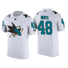 San Jose Sharks White Tomas Hertl #48 2018 Adidas New Season Shirsey T-shirt