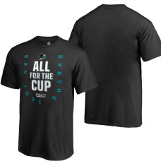 Youth San Jose Sharks 2018 Stanley Cup Playoffs Bound Behind The Net T-shirt Black