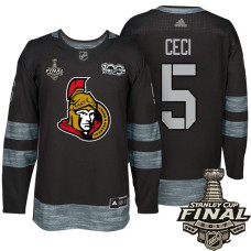 Ottawa Senators #5 Cody Ceci Black 2017 Stanley Cup Final 100th Classic Limited Fashion Jersey