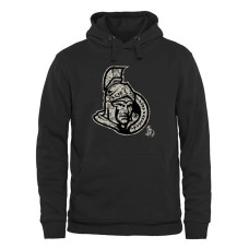 Ottawa Senators Black Rink Warrior Fleece Pullover Hoodie