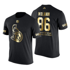 Ottawa Senators Christian Wolanin Gold Limited with Message T-Shirt Black