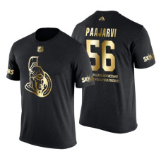 Ottawa Senators Magnus Paajarvi Gold Limited with Message T-Shirt Black