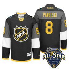 San Jose Sharks Joe Pavelski #8 Black 2016 All-Star Premier Jersey