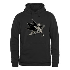 San Jose Sharks Black Rink Warrior Fleece Pullover Hoodie