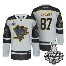 Pittsburgh Penguins Sidney Crosby #87 Gray 2016 Stanley Cup Finals Jersey