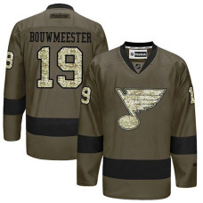 St. Louis Blues Jay Bouwmeester #19 Green Camo Player Jersey