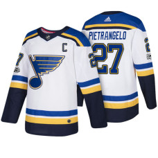 St. Louis Blues #27 Alex Pietrangelo White 2018 New Season Team Road Jersey