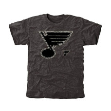 St. Louis Blues Black Rink Warrior Tri-Blend T-Shirt