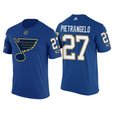 St. Louis Blues Blue Alex Pietrangelo #27 2018 Adidas New Season Shirsey T-shirt