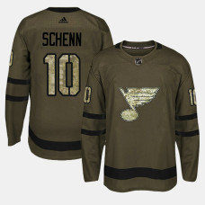 St. Louis Blues #10 Camo Salute To Service Brayden Schenn Jersey