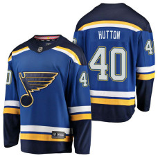 St. Louis Blues #40 Breakaway Player Carter Hutton Jersey Blue