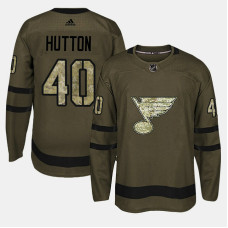 St. Louis Blues #40 Camo Salute To Service Carter Hutton Jersey