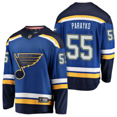 St. Louis Blues #55 Breakaway Player Colton Parayko Jersey Blue