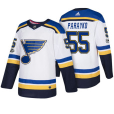 St. Louis Blues #55 Colton Parayko White 2018 New Season Team Road Jersey