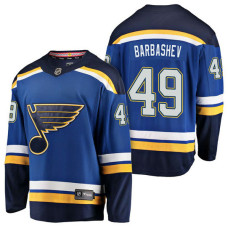 St. Louis Blues #49 Breakaway Player Ivan Barbashev Jersey Blue