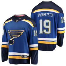 St. Louis Blues #19 Breakaway Player Jay Bouwmeester Jersey Blue