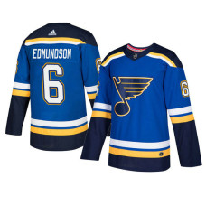 St. Louis Blues #6 Royal Authentic Home Joel Edmundson Jersey