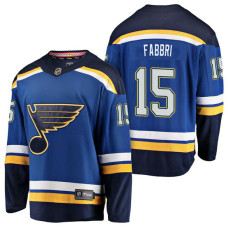 St. Louis Blues #15 Breakaway Player Robby Fabbri Jersey Blue