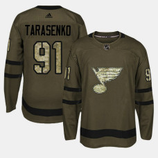 St. Louis Blues #91 Camo Salute To Service Vladimir Tarasenko Jersey