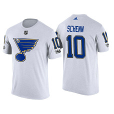 St. Louis Blues White Brayden Schenn #10 2018 Adidas New Season Shirsey T-shirt