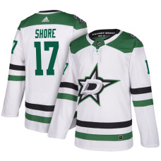 Dallas Stars #17 Devin Shore White Away Jersey